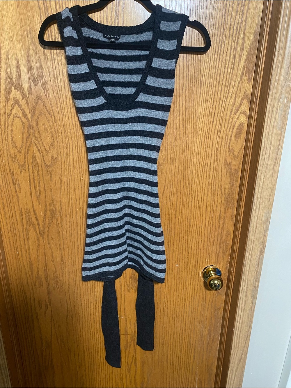 Striped Grey & Navy Knit dress or tunic